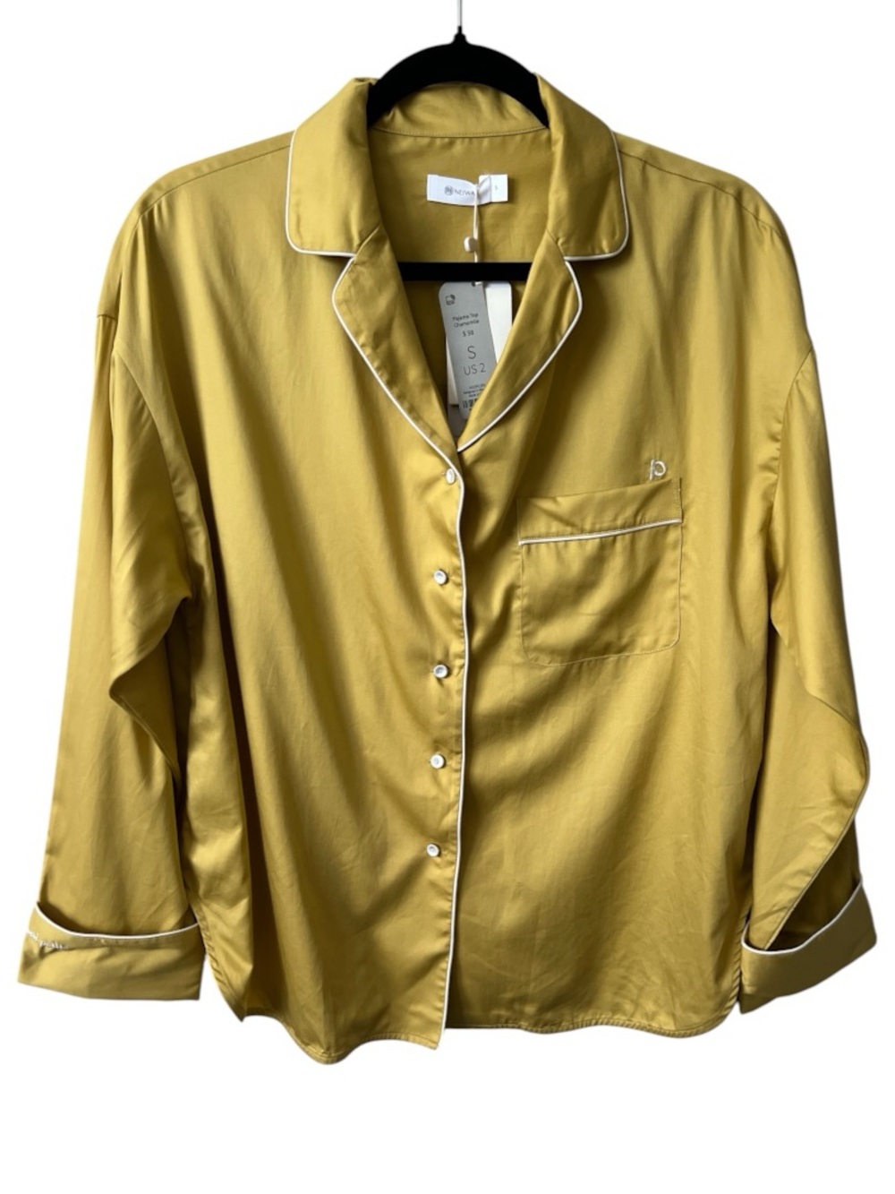 NEIWAI Petite Chamomile Pajama Top Cotton Modal Button Down NWT Small